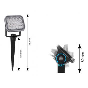  spot solaire double 400Lm 