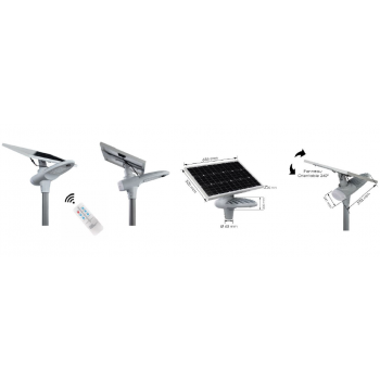  candelabre 30w solaire+tele 