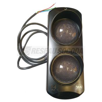  Feux Led Rouge/Orange clignot 