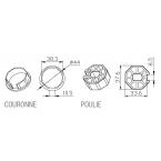  Adaptateur octogonal 40x0,6mm 