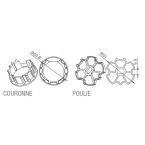  Adaptateur rond Z.F. 64x1mm 