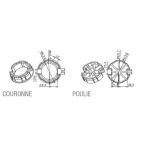  Adaptateur rond 70x1,5mm 