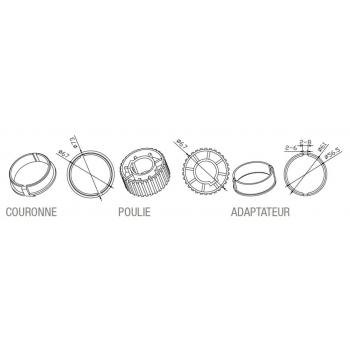  Adaptateur rond 70x1,2mm 