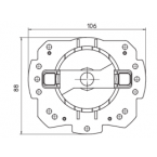  Support rapide MO5 en plastiqu 