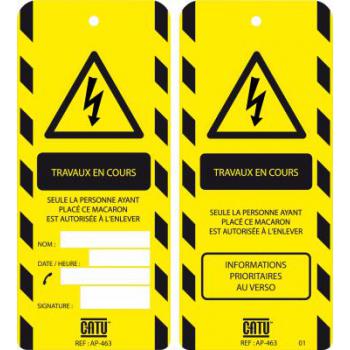  affichette "travaux en cours" 