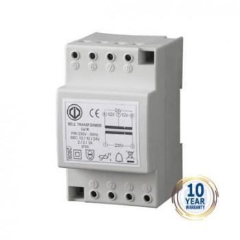  Transform. 12/24VAC rail DIN 