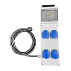  SABOT PLASTIQUE 4 PRISES 2P+T 
