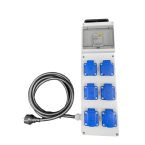  SABOT PLASTIQUE 6 PRISES 2P+T 