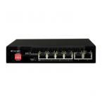  Switch, 4 ports + 2 GE UPLINK, 