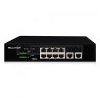  Switch, 8 ports + 2 GE UPLINK, 
