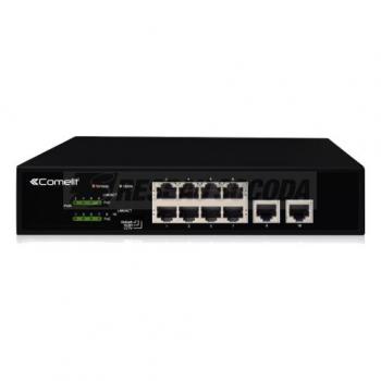  Switch, 8 ports + 2 GE UPLINK, 
