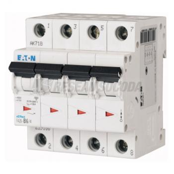 Disjoncteur FAZ6, 32A, 4P, 6kA 