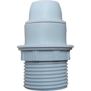  DOUILLE E14 1/2FIL.+BAG. BLANC 