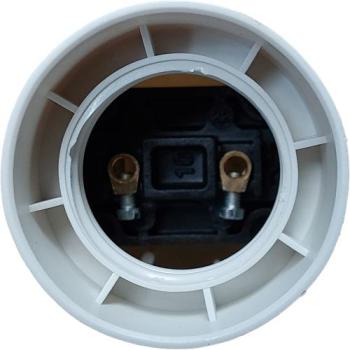  DOUILLE E27 LISSE BLANC M10 