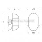  Ovale E27 SSL grille pattes bl 