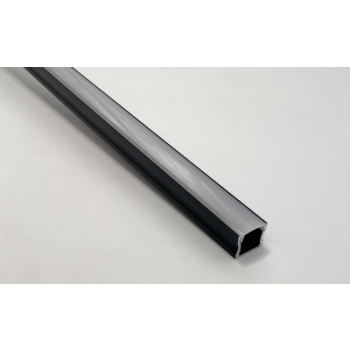  PROFIL ALU SAILLIE NOIR 2M + C 