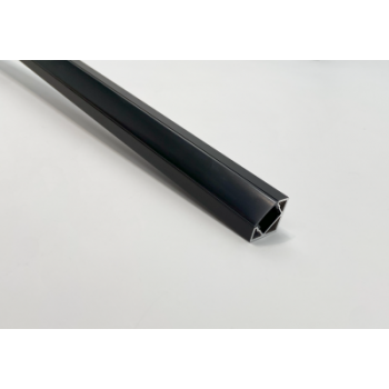  PROFIL ALU D'ANGLE NOIR 2M + C 
