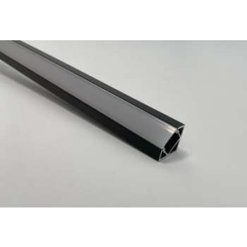  PROFIL ALU D'ANGLE NOIR 2M + C 