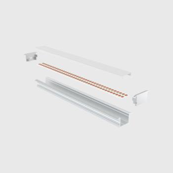  PROFIL ALU A ENCASTRER GRIS 2M 