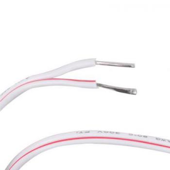  Cble blanc 20AWG 2 x 0,5mm 