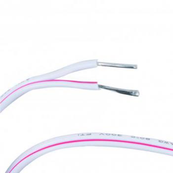  Cble blanc 20AWG 2 x 0,5mm 