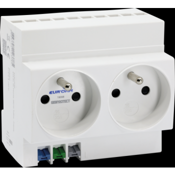  Prise double 2P+T modulaire 