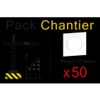  SQUARE LOT 50 PLAQ BLC 1P ACK 