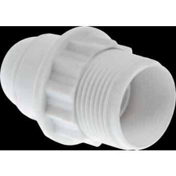  Douille E 27 dble bague blanch 