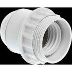  Douille E14 dble bague blanche 