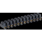  Barrette laiton noire 2,5 mm 