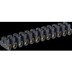 Barrette laiton noire 2,5 mm 