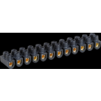  Barrettes laiton noire 6 mm 