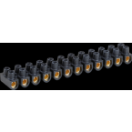  Barrette laiton noire10 mm 
