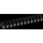  Barrette acier noire10 mm 