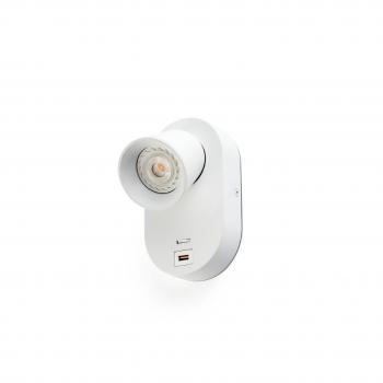  CORB APPLIQUE BLANC GU10 + USB 