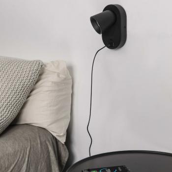  CORB APPLIQUE NOIR GU10 + USB 