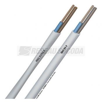  H03 VVH2F 2X0,75 BLANC C100 