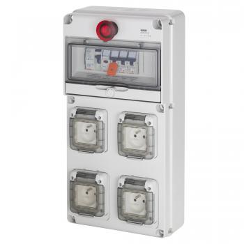  COFFRET 4x2P+T 16A+AU 
