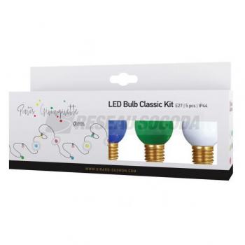  GS  LOT 5 SPHERIQUES LED IP44 