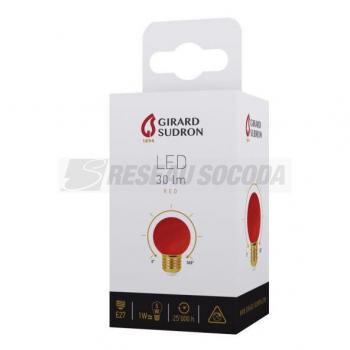  Spherical LED 1W E27 30Lm red 