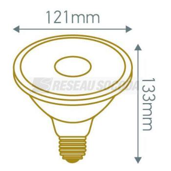  **Par 38 15W E27 3000k Dimmabl 