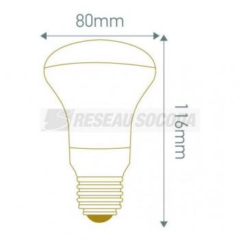  Spot R80 LED 10W E27 4000k 850 