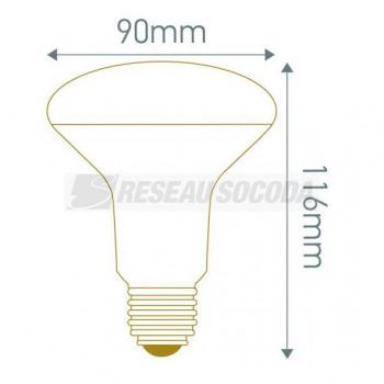  Spot R90 LED 12W E27 4000k 100 