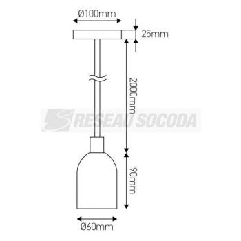  **Suspension Douille E40 et Pa 