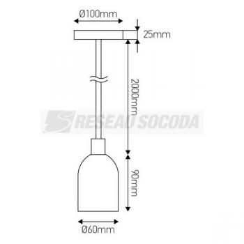  Suspension Douille E40 et Pavi 