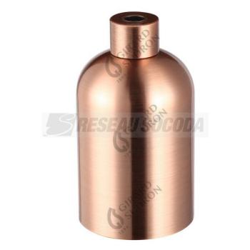 **Douille Acier E27 Lisse Cuiv 