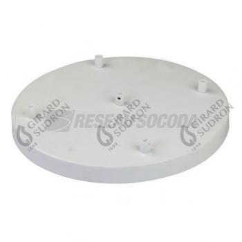  Plafonnier Acier D.300mm Blanc 