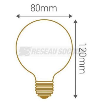  Globe D80 Filament Me?tallique 