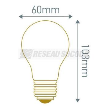  **Standard A60 Filament LED 8W 