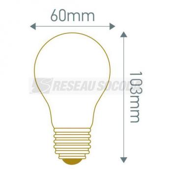  Standard A60 Filament LED 8W E 